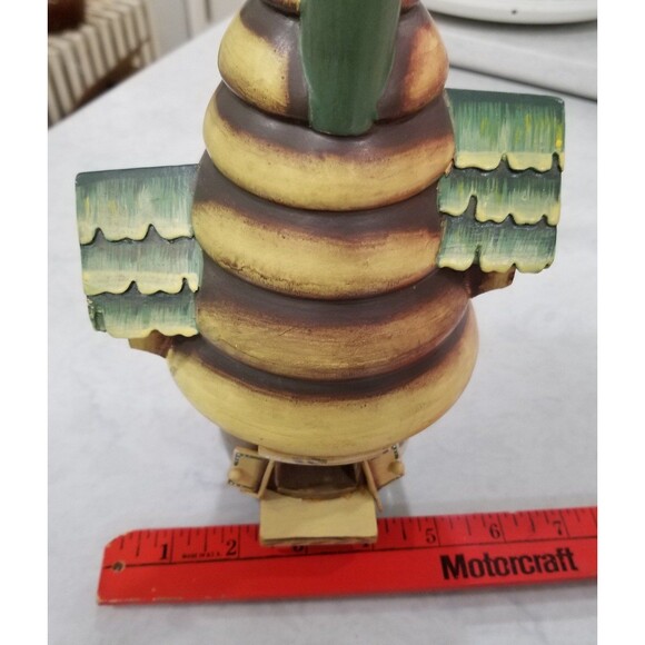 Vintage Zim's Heirloom Collectibles "Beehive Smoker" handpainted wood - Picture 4 of 12